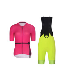 RIVANELLE κοντή φανέλα και κοντό παντελόνι - LOVELY - κίτρινο/μαύρο/ροζ